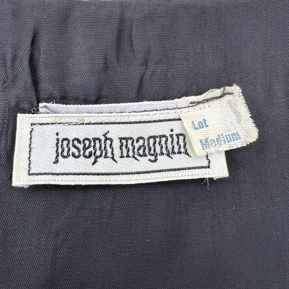 Vintage 70s Joseph Magnin Southwestern Tapestry Vest Long Open-Front Size Medium - Picture 9 of 13